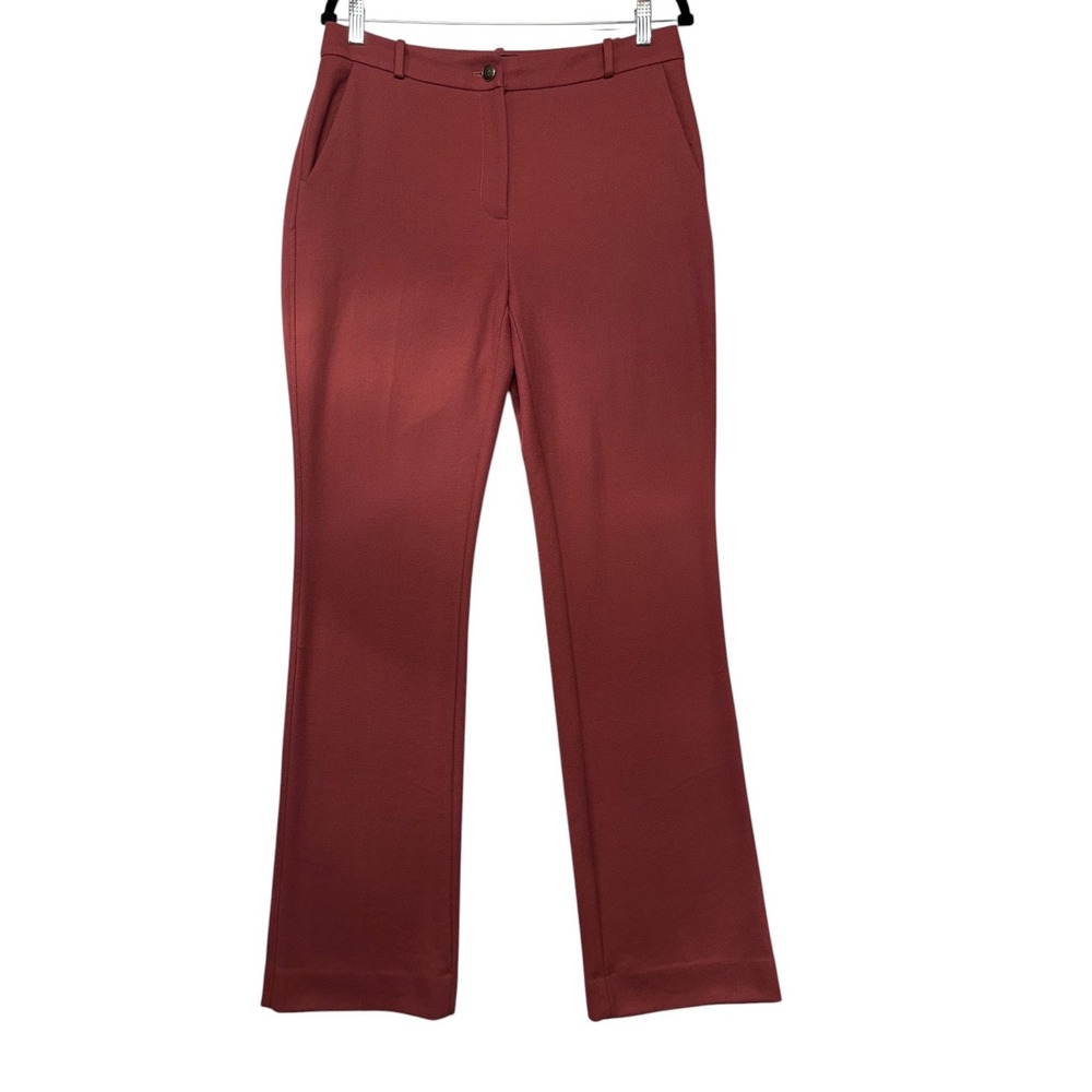 White House Black Market The Boot Pants 8L Dark Rose Bootcut Dress Trousers